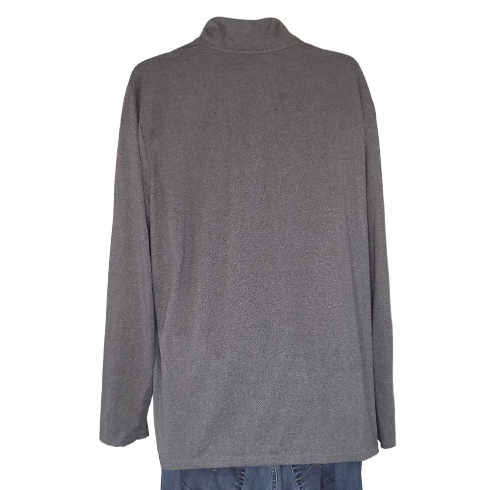 Skechers SKX 1/4 Zip Pullover Shirt Mens XL Gray Long Sleeve Mock Neck Athletic - Picture 2 of 6
